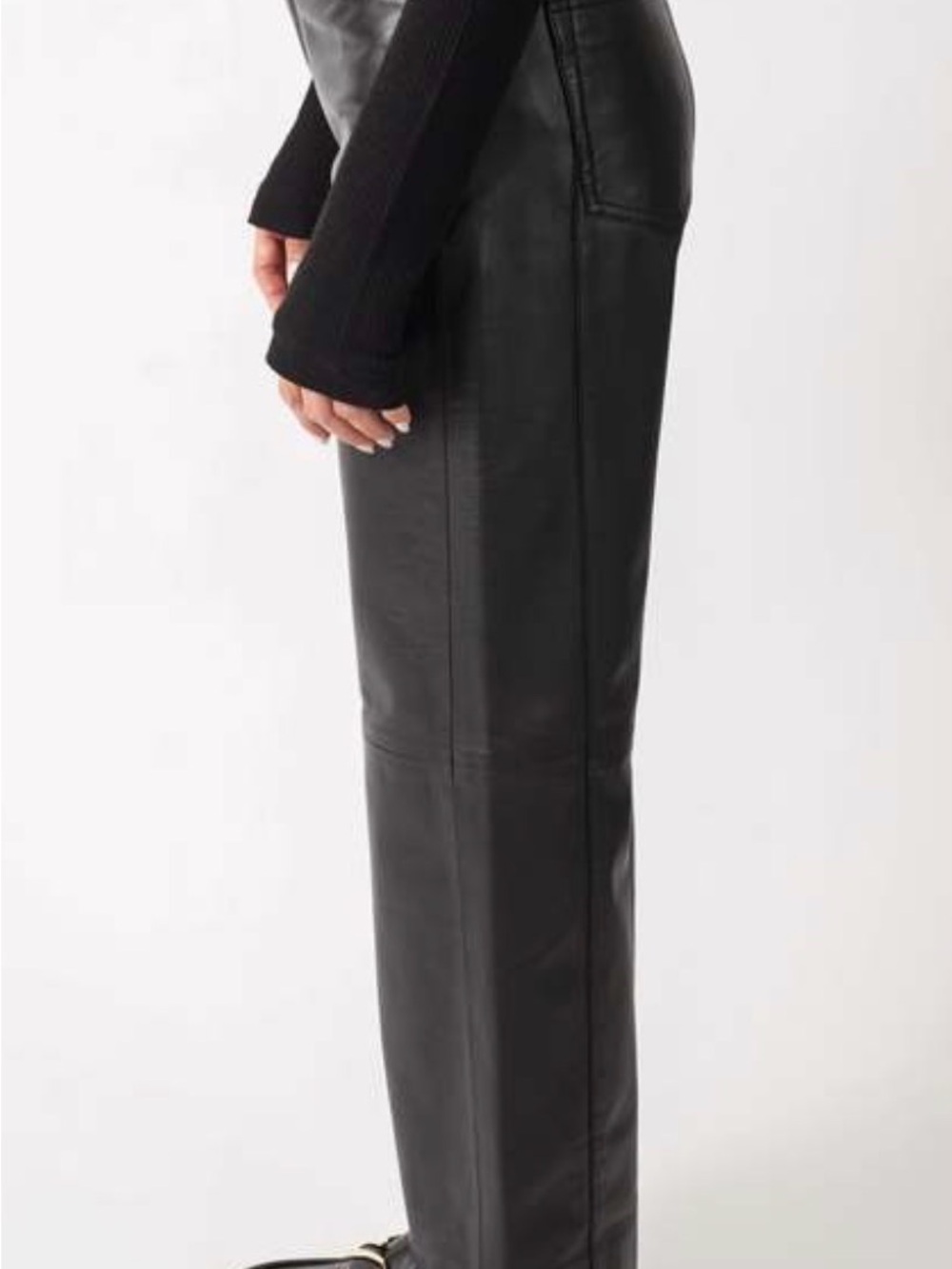 Proenza Schouler White Label - Black Leather Pants - Picture 10 of 11